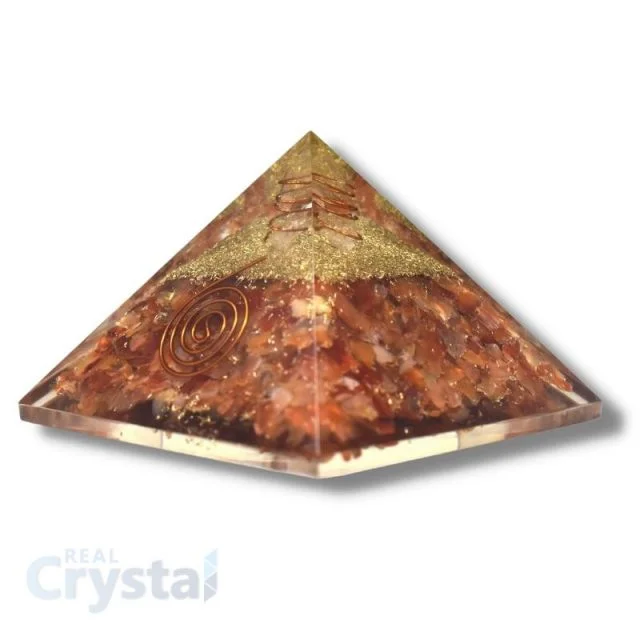 Red Carnelian Orgonite Pyramid