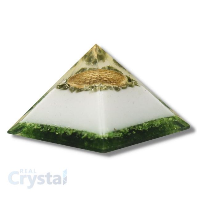 Moldavite Orgonite Pyramid